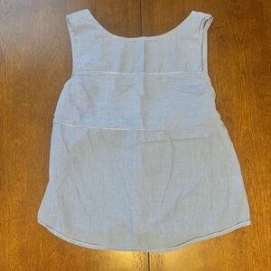 Naked Zebra Navy and White Striped Blouse